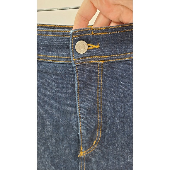 Retro LOFT Womens Wide Leg Denim Jeans Size 12 Blue High Rise Blue 34 in x 27.5 - Picture 3 of 11